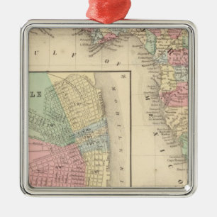 Florida, bewegliche Karte durch Mitchell Ornament Aus Metall