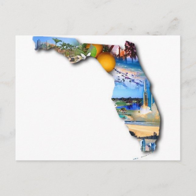 FLORIDA-BILD-ENTWURF POSTKARTE (Vorderseite)