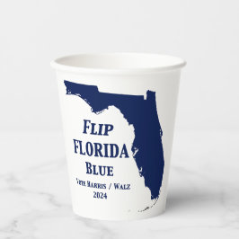 Florida Blue im Jahr 2024 gedreht Pappbecher