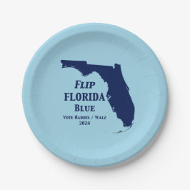 Florida Blue im Jahr 2024 gedreht Pappteller