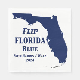 Florida Blue im Jahr 2024 gedreht Serviette