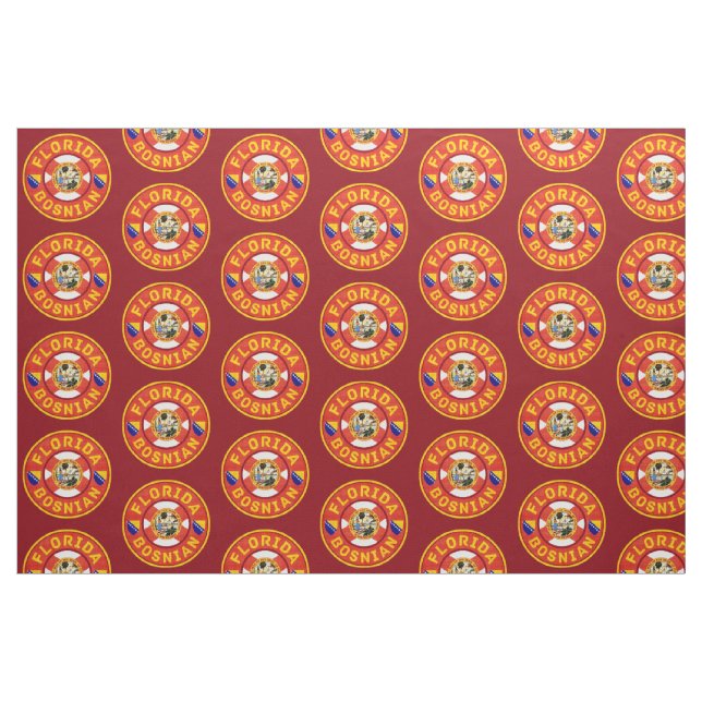 Florida Bosnian American Fabric Stoff (Fat Quarter (45,7 x 55,9 cm))