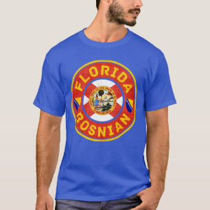 Florida Bosnian American Short Sleeve T-Shirt