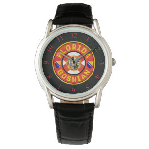 Florida Bosnian American Wrist Watch Armbanduhr