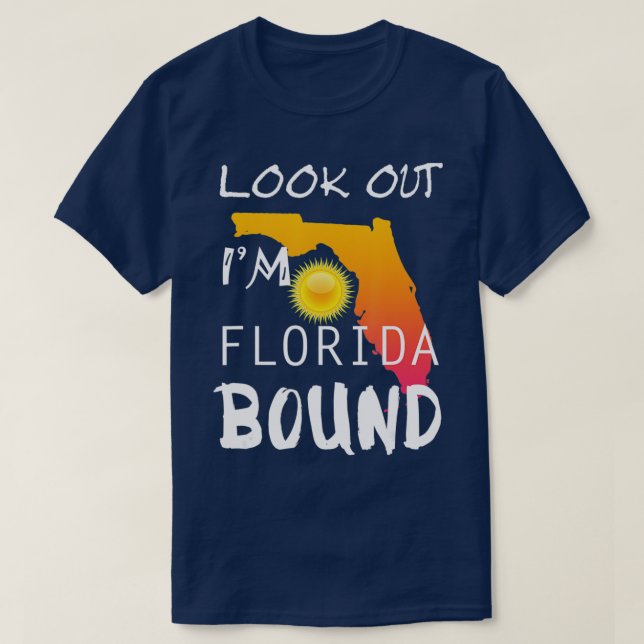 Florida Bound Vacation Spring Break  T-Shirt (Design vorne)