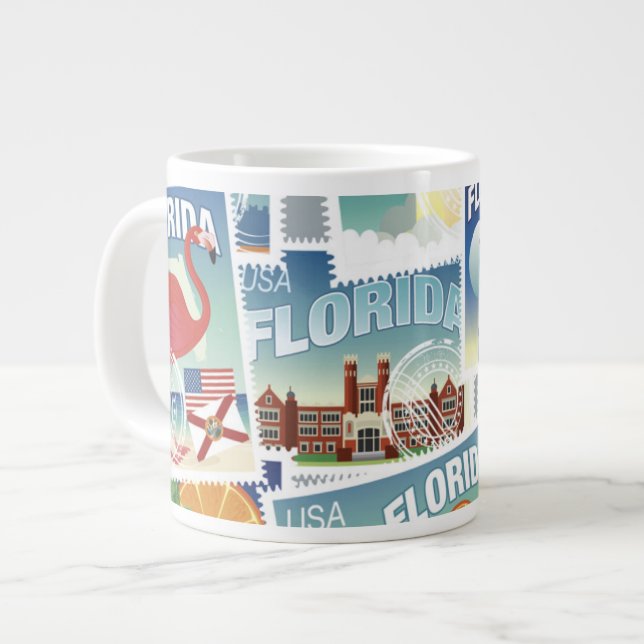 Florida-Briefmarke Jumbo-Tasse (Vorderseite Links)