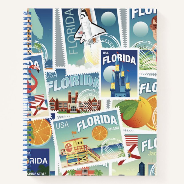 Florida-Briefmarke Notizbuch (Vorderseite)