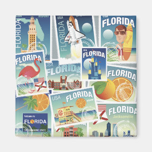Florida-Briefmarken Magnet