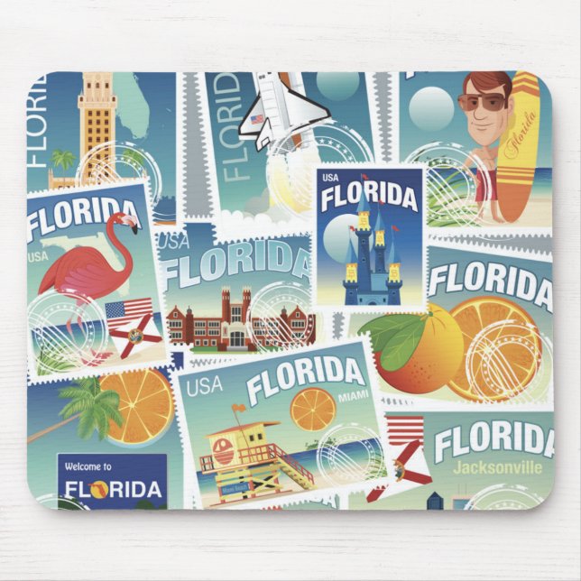 Florida-Briefmarken Mousepad (Vorne)