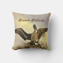 Florida Brown Pelican in Flight Kissen