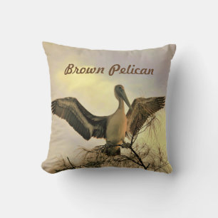 Florida Brown Pelican in Flight Kissen