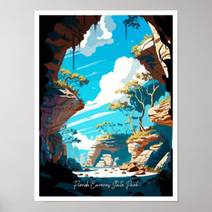 Florida Caverns Kunst, Dichtung und Musik Poster