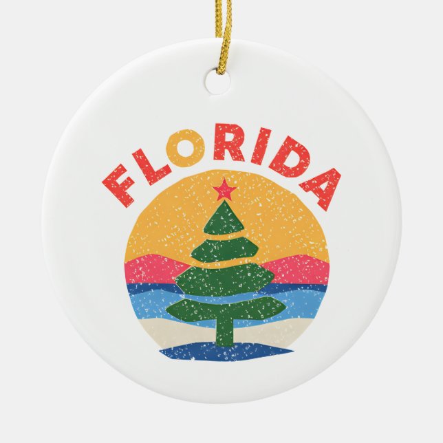 Florida christmas keramik ornament (Vorne)