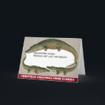 Florida Christmas Vintag Alligator Rahmen Feiertagskarte<br><div class="desc">Mit diesen drei Zahnalligatoren,  oder vielleicht Krokodilen,  die einst eine Vintage Florida-Andenkarte aus dem Jahr 1911 erhalten hatten,  kann man sich ein Bild machen.</div>