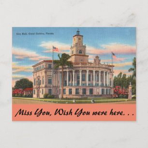 Florida, Coral Gables, Gerichtsgebäude Postkarte