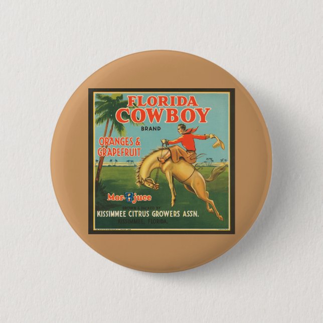 Florida Cowboy Button (Vorderseite)