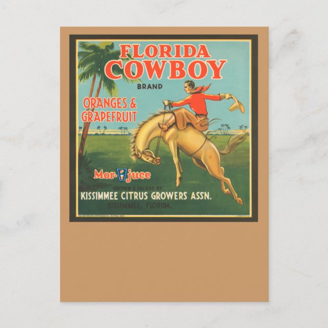 Florida Cowboy Postkarte (Vorderseite)