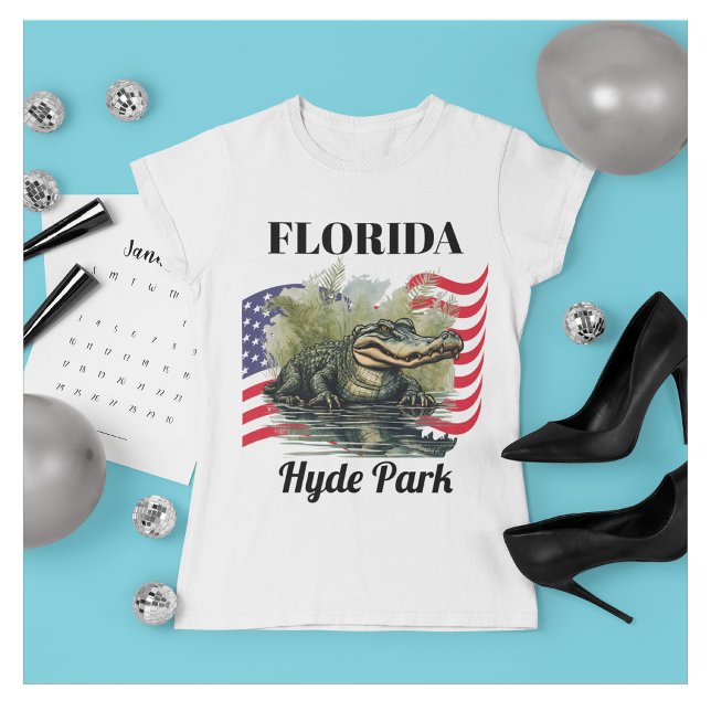 Florida Damen T-Shirt (Sun, Heat & Gator Energy)