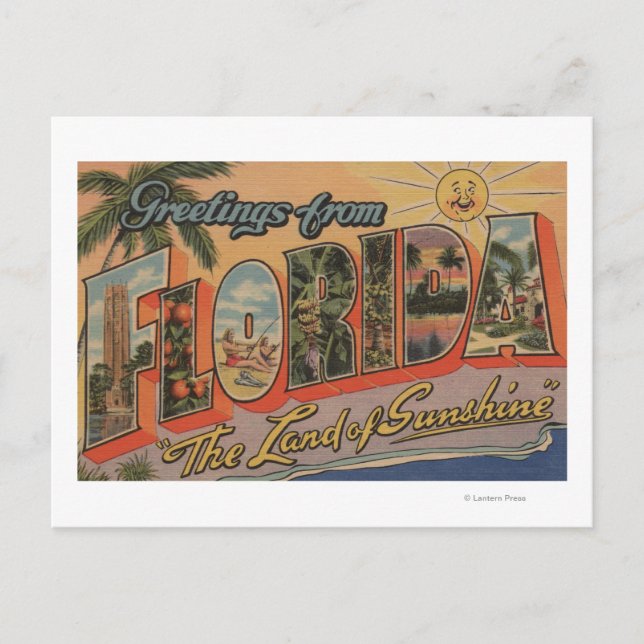 Florida - Das Land der Sonne Postkarte (Vorderseite)