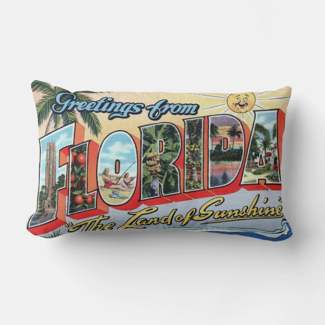 FLORIDA - das Land des Sonnenscheins - KISSEN (Vorderseite)