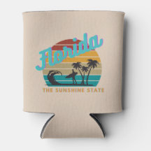 Florida Der Sonnenschein Staat Retro Sonnenunterga