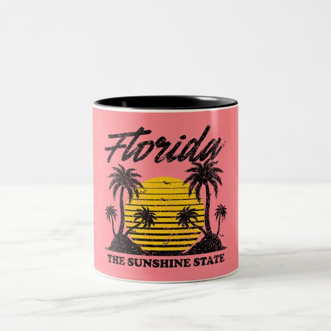 Florida Der Sonnenschein-Staat Zweifarbige Tasse (Mittel)