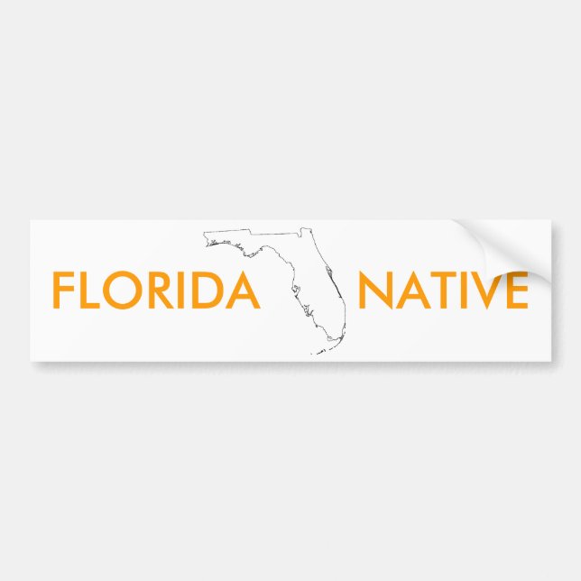 FLORIDA-   EINGEBORENER AUTOAUFKLEBER (Vorne)