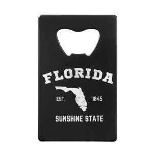 Florida Est 1845 Sunshine Staat Geldbeutel Flaschenöffner