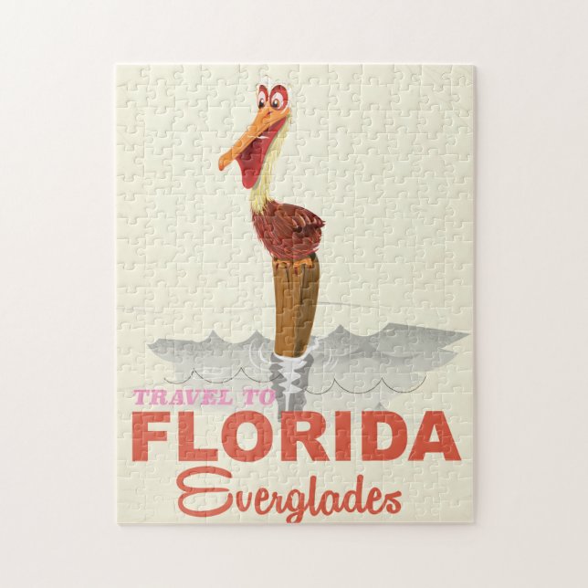 Florida everglades Vintage Reiseplakat (Vertikal)