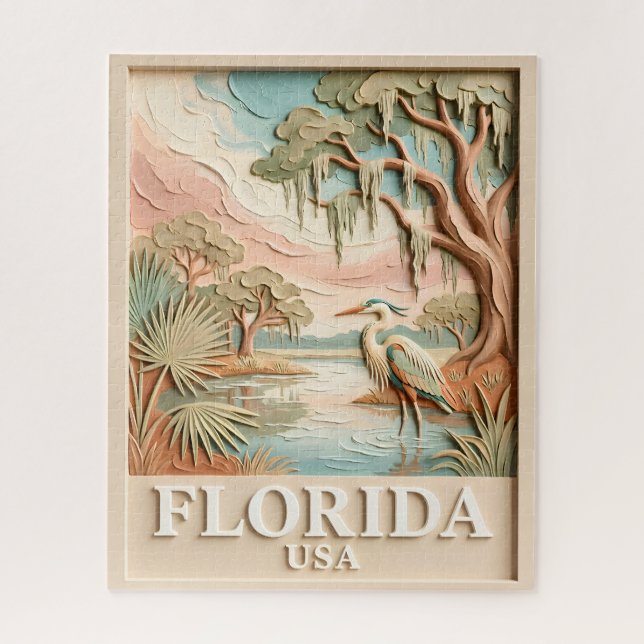 Florida-Everglades-Wildtier-Vogel-Textur-Landschaf (Vertikal)