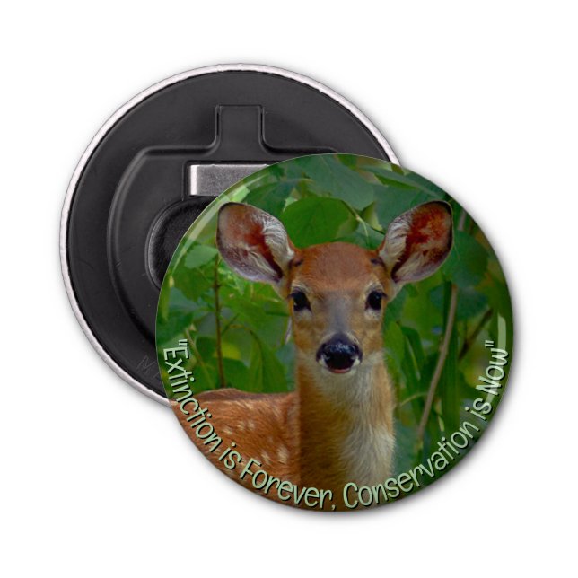 Florida Fawn Button Flaschenöffner (Vorderseite)
