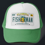 Florida Fisherman-Kennzeichen Truckerkappe<br><div class="desc">Florida Fisherman-Kennzeichen</div>
