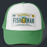 Florida Fisherman-Kennzeichen Truckerkappe<br><div class="desc">Florida Fisherman-Kennzeichen</div>
