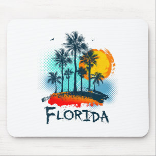 Florida Fl Sommer Miami Vibes Strand Sonnenschein  Mousepad