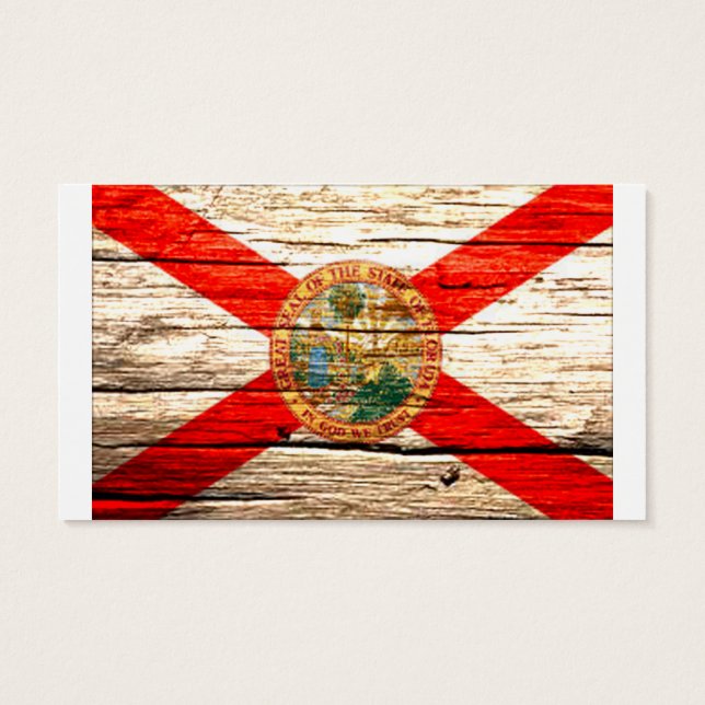 Florida Flag Altes Holz (Rückseite)