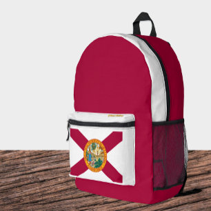 Florida Flag Backpack, USA, Florida Bag Bedruckter Rucksack