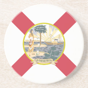 Florida Flag: Der Sonnenschein-Staat von Floridian Getränkeuntersetzer