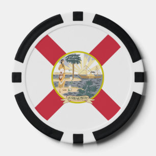 Florida Flag: Der Sonnenschein-Staat von Floridian Pokerchips