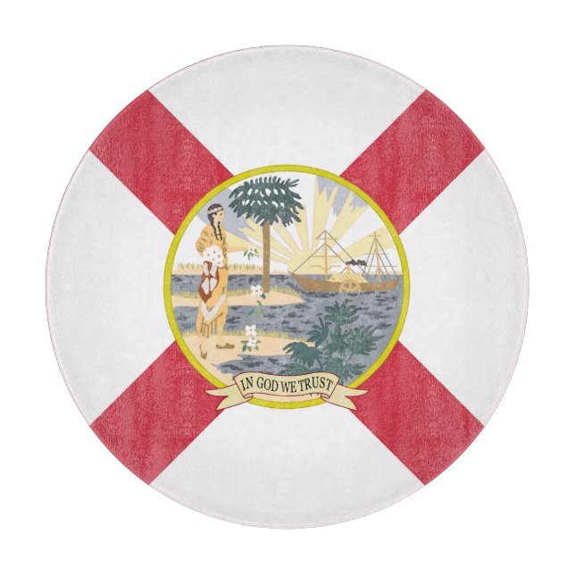 Florida Flag: Der Sonnenschein-Staat von Floridian Schneidebrett (Vorderseite)