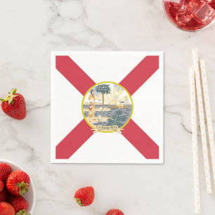 Florida Flag: Der Sonnenschein-Staat von Floridian Serviette