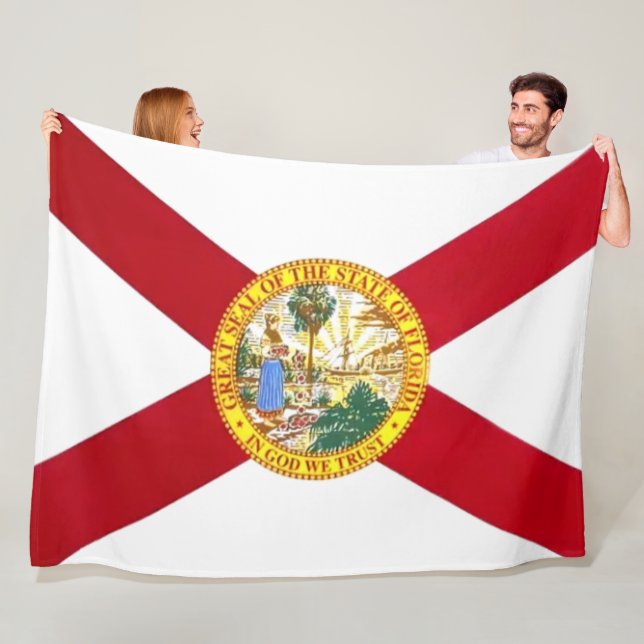 FLORIDA FLAG FLEECEDECKE (Beispiel)