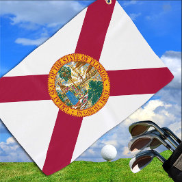 Florida Flag & Florida Staat USA Golf / Sportfans Golfhandtuch