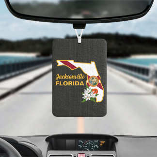 Florida Flag und Blume Orange Blossom Autolufterfrischer