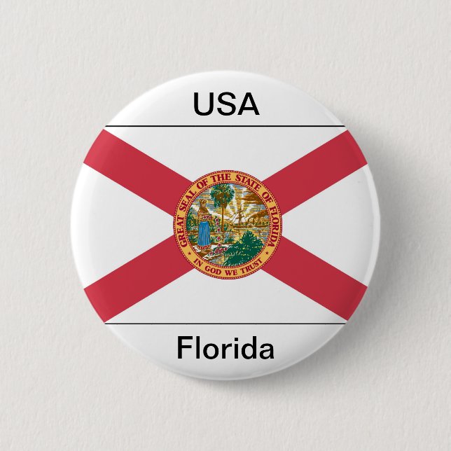 Florida-Flagge Button (Vorderseite)