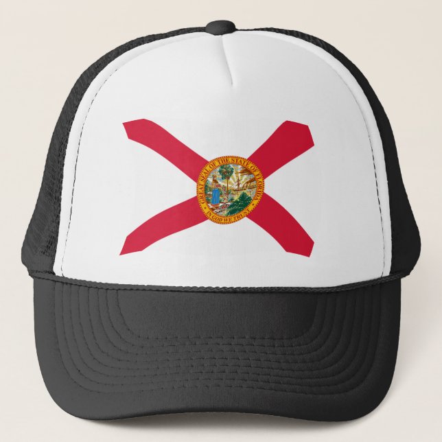 Florida-Flaggenmütze Truckerkappe (Vorderseite)