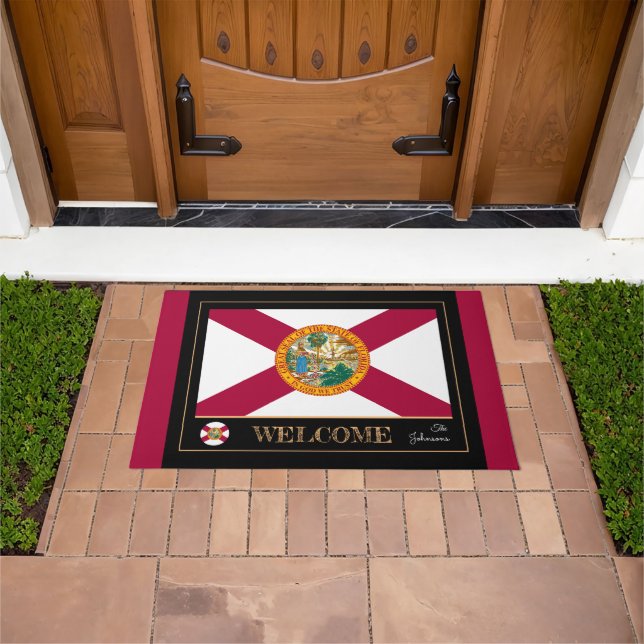 Florida & Florida Flag Hausmat /sport USA Fußmatte (Außenbereich)