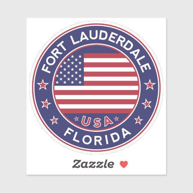 Florida, Fort Lauderdale Aufkleber (Blatt)
