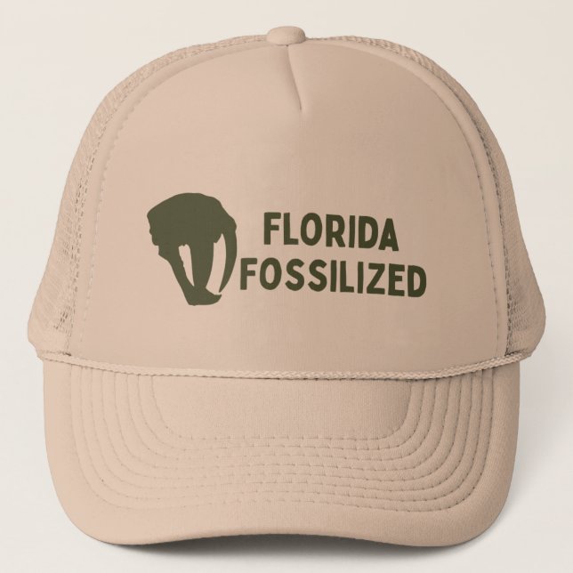 Florida Fossilized Field Hut Truckerkappe (Vorderseite)