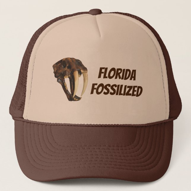 Florida Fossilized Hat Truckerkappe (Vorderseite)