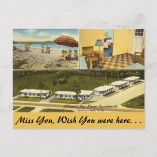 Florida, Ft. Pierce, Sea Shore Apartments Postkarte